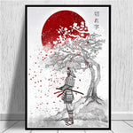 Japanese Zen ink painting art posters and canvas paintings 