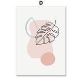 tableau ligne bouquet de fleurs