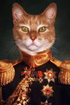 tableau chat militaire