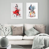 tableau dessin violon fond blanc