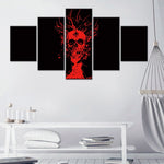 tableau dark skull rouge