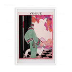 Affiche vogue rose