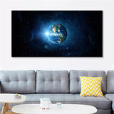 tableau photo de la terre dans l’espace