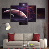 tableau photographie espace rose