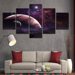 tableau photographie espace rose
