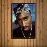 tableau Tupac Shakur bandeau rouge