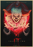 Tableau horreur film fond rouge