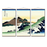 Japanese Ukiyoe Kanagawa Surf Canvas Scroll Poster Painting 