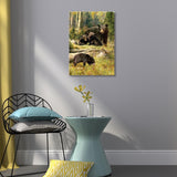 tableau image famille ours