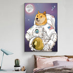 cadre chien 1 pièce Astronaute 
