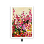 tableau peinture abstraite fleurs