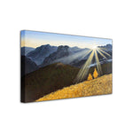 tableau peinture à l’huile montagne et plaine