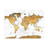 poster carte du monde 1 pièce Fond blanc