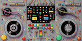 tableau platine de dj grise