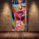 affiche girl graffiti