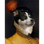Affiche peinture chien classique