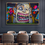 tableau tag homme abstrait