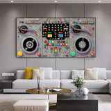 tableau platine de dj grise