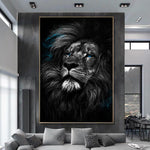 tableau magique d’un lion