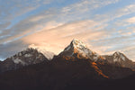 tableau photo montagne et nuages