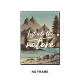 tableau dessin affiche montagne