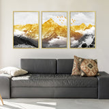 tableau colline en or