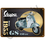 Vespa GTS Motorcycle Pub Bar Decoration Tin Sign Shabby Chic