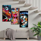 affiche peinture girl pop art