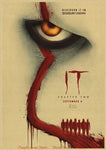 Tableau film horreur fond rouge