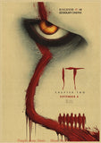 Tableau film horreur fond rouge