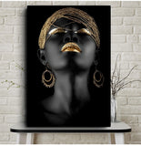 Wall Art Picture for living room Contemplator Black African 