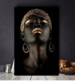 Wall Art Picture for living room Contemplator Black African 