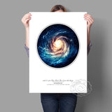 tableau affiche pluie d’étoile