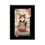 tableau chat japonais qui mange