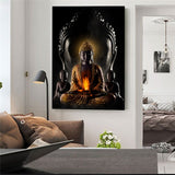 tableau ombre du bouddha