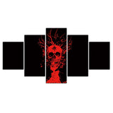 tableau dark skull rouge