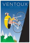 Affiche vintage vélo ventoux