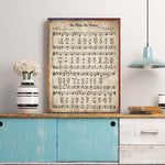 tableau vintage d’une partition