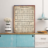 tableau vintage d’une partition