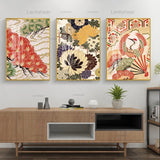 Japanese Style Canvas Painting and Wind Pattern Wall Art 