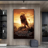 tableau film de lion