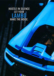 Cadre film Lamborghini bleue