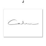 tableau mot calligraphie noir