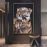 cadre tigre 1 pièce couple de tigres 