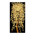 tableau arbre feuille en or