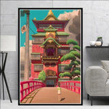 Canvas Painting Spirited Away Chinese Movie Hayao Miyazaki 