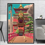 Canvas Painting Spirited Away Chinese Movie Hayao Miyazaki 