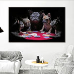 tableau chiens joueurs de cartes