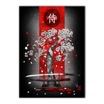 tableau drapeau rouge japonais