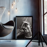 tableau de Snoop Dogg avec une clope